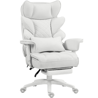 Dowinx Fabric Sofa Chair LS-66BG1B04 White (Dual-Lever Mechanism) dowinx-gaming-chair.EU