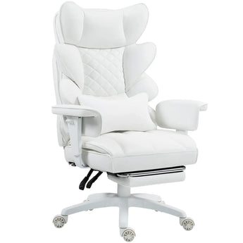 Dowinx Leather Sofa Chair LS-66BG104 White ((90-135° Tilt Locking Function)) dowinx-gaming-chair.EU