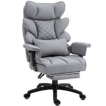 Dowinx Leather Sofa Chair LS-66BG103 Grey (Dual-Lever Mechanism) dowinx-gaming-chair.EU