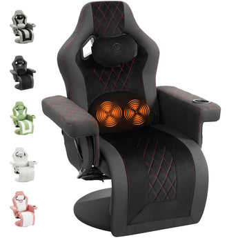 Dowinx Recliner Chair with Massage Lumbar LS-66D3A Black Dowinx