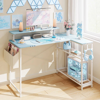 Dowinx L-Shaped Cute Gaming Chair LS-GDEQ (Blue) Dowinx