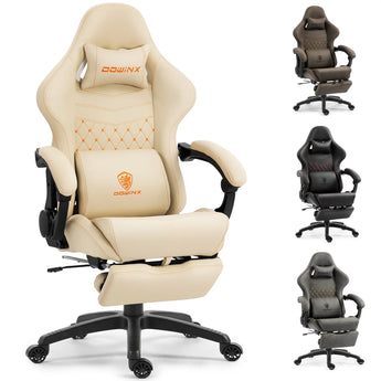 Dowinx Chair LS-66D89C Extended Footrest Beige Dowinx
