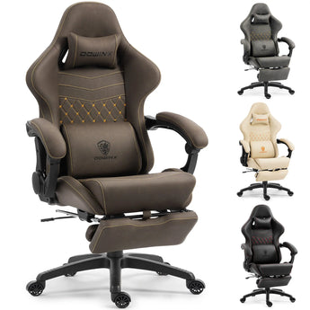 Dowinx Chair LS-66D89C with Extended Footrest Brown Dowinx