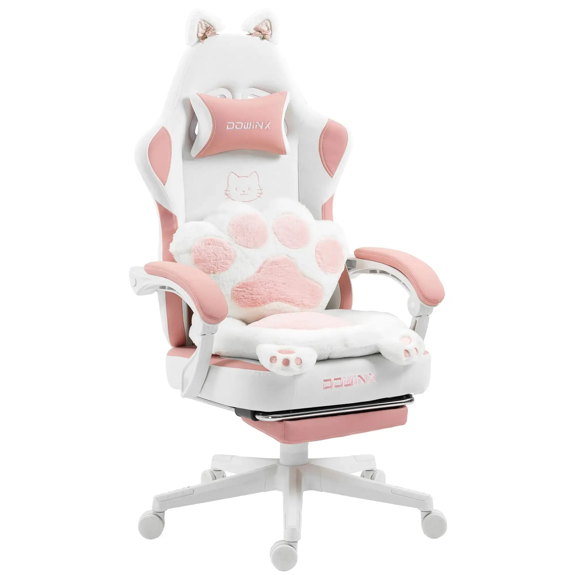 Dowinx Cat Paw Series LS-66D52 White-pink dowinx-gaming-chair.EU