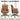 Dowinx Cross Legged Office Chair QL-66B2 Brown Dowinx