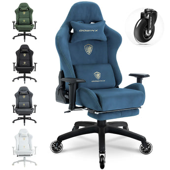 Dowinx Luxury Series Suede LS-66D68A Blue dowinx-gaming-chair.EU