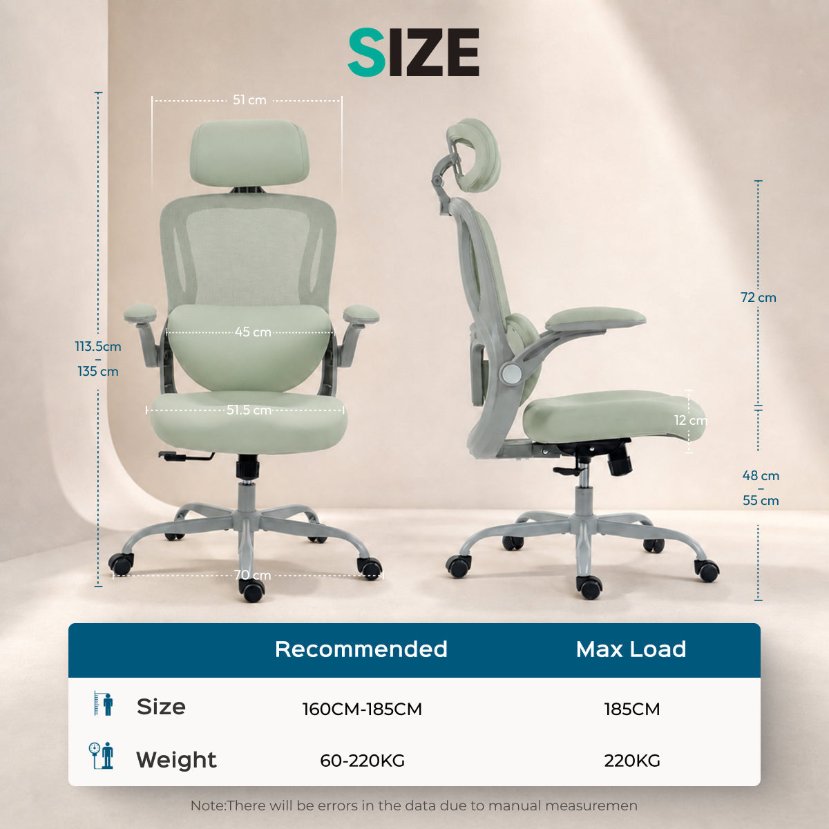 Dowinx Ergonomic Mesh Office Chair LS-66W9A-01 Green Dowinx