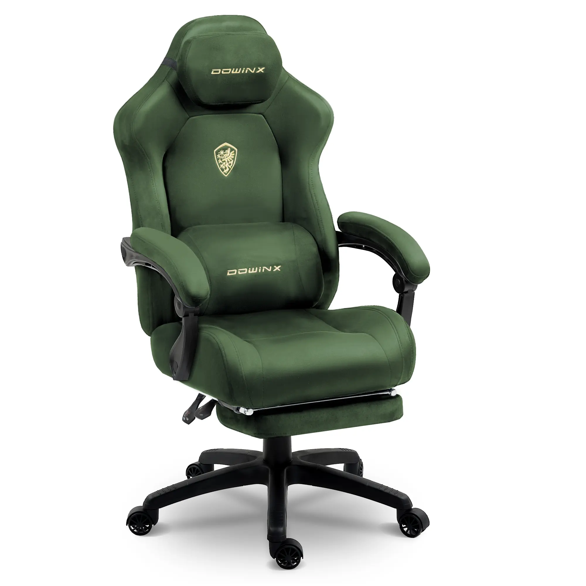 Dowinx Luxury Series Suede LS-6668E Green dowinx-gaming-chair.EU