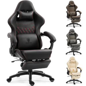 Dowinx Chair LS-66D89C with Extended Footrest Black Dowinx
