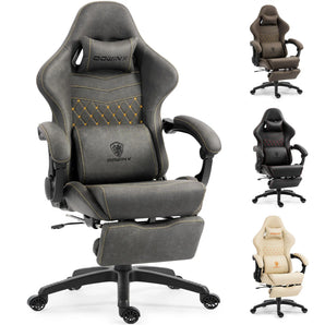 Dowinx Chair LS-66D89C with Extended Footrest Gray Dowinx