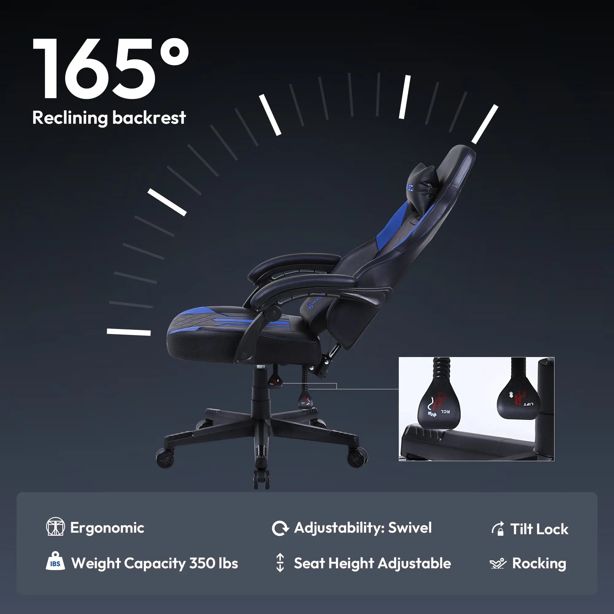 PU Leather Gaming Chair: Dowinx LS-6659 for Ultra Comfortable