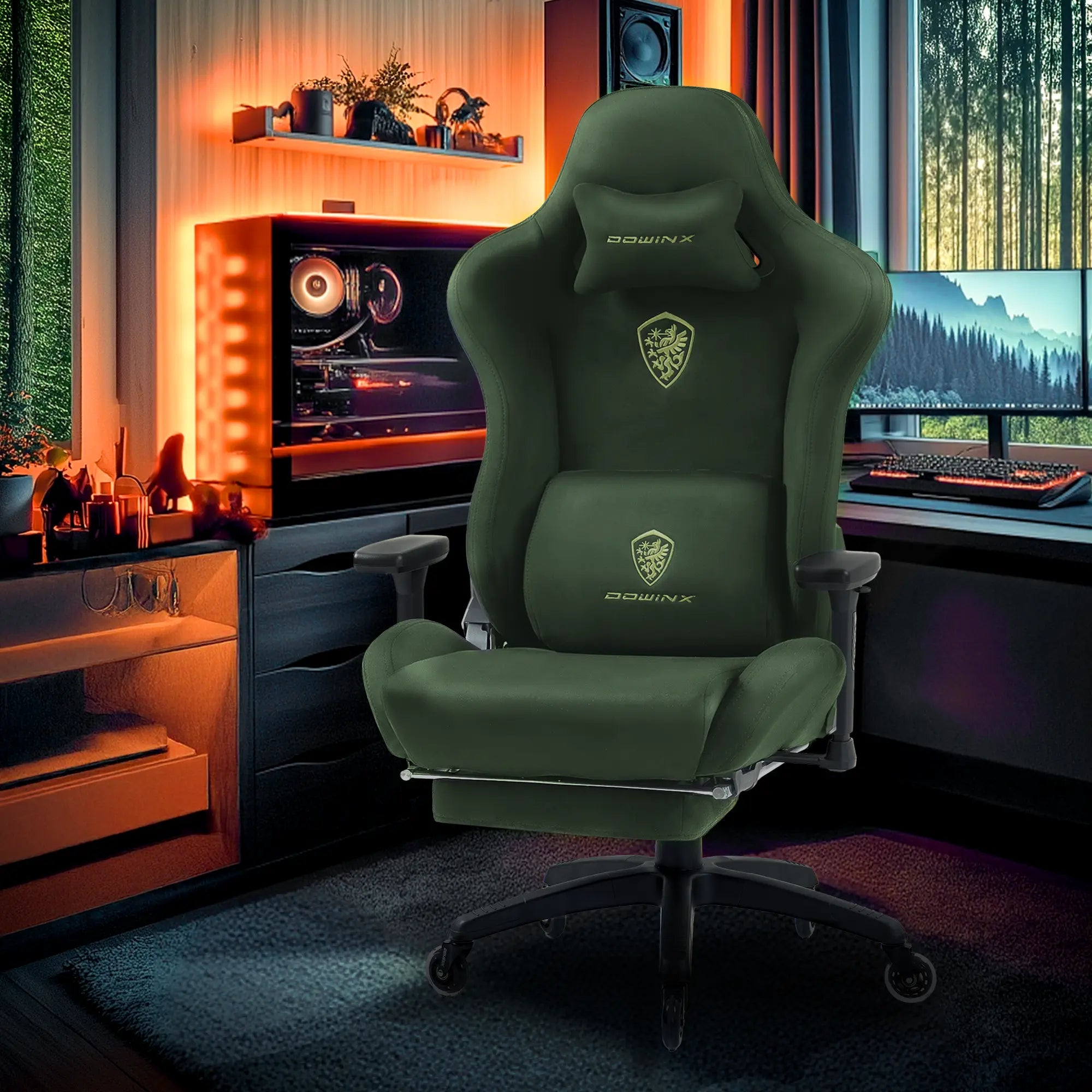 Dowinx Suede Gaming Chair | Ultra-Soft Fabric for Maximum Comfort Dowinx Suede Gaming Chair | Ultra-Soft Fabric for Maximum Comfort